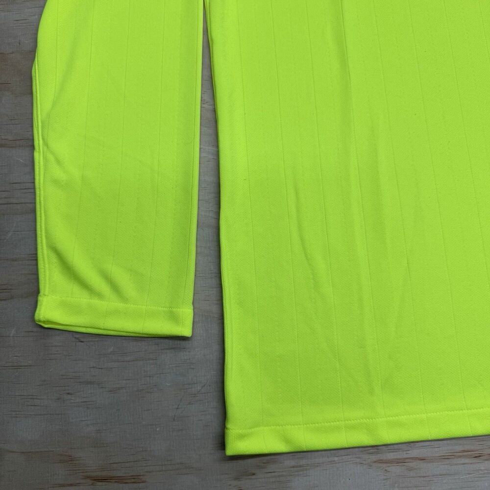 NEW Nike Dri-FIT Soccer Referee Jersey Shirt SLIM Fit Volt LG Mens DH8027-702 - Picture 3 of 14